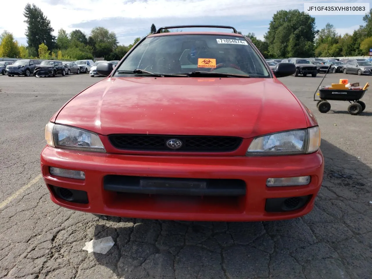 1997 Subaru Impreza L VIN: JF1GF435XVH810083 Lot: 71054674