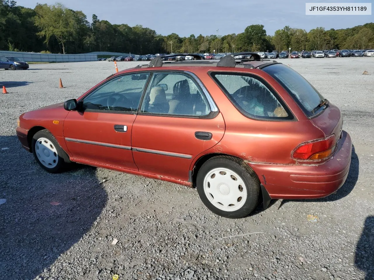 2000 Subaru Impreza L VIN: JF1GF4353YH811189 Lot: 74384184