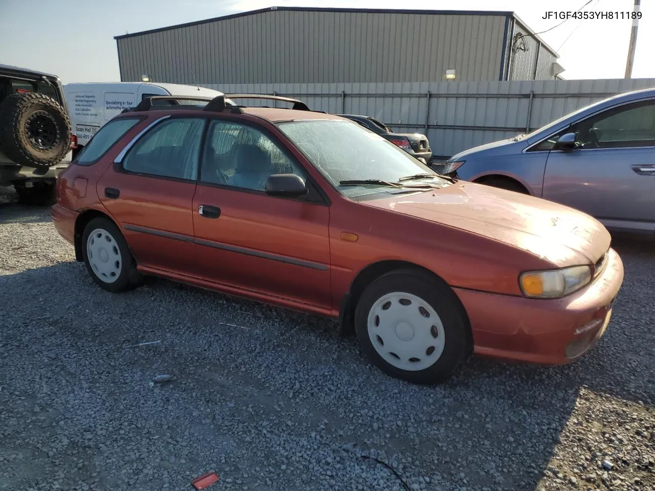 2000 Subaru Impreza L VIN: JF1GF4353YH811189 Lot: 74384184