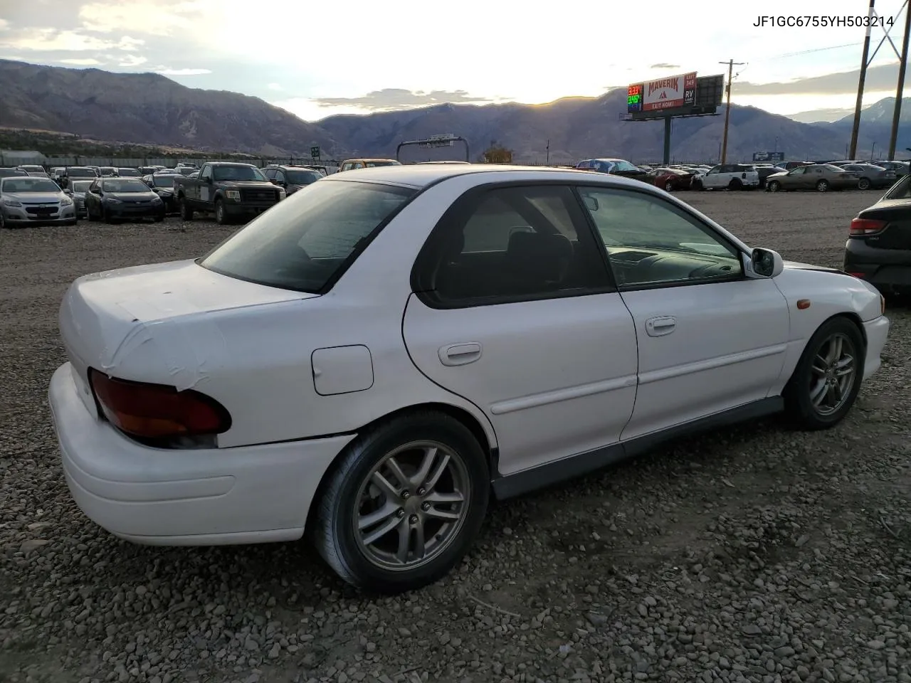 2000 Subaru Impreza Rs VIN: JF1GC6755YH503214 Lot: 77009144