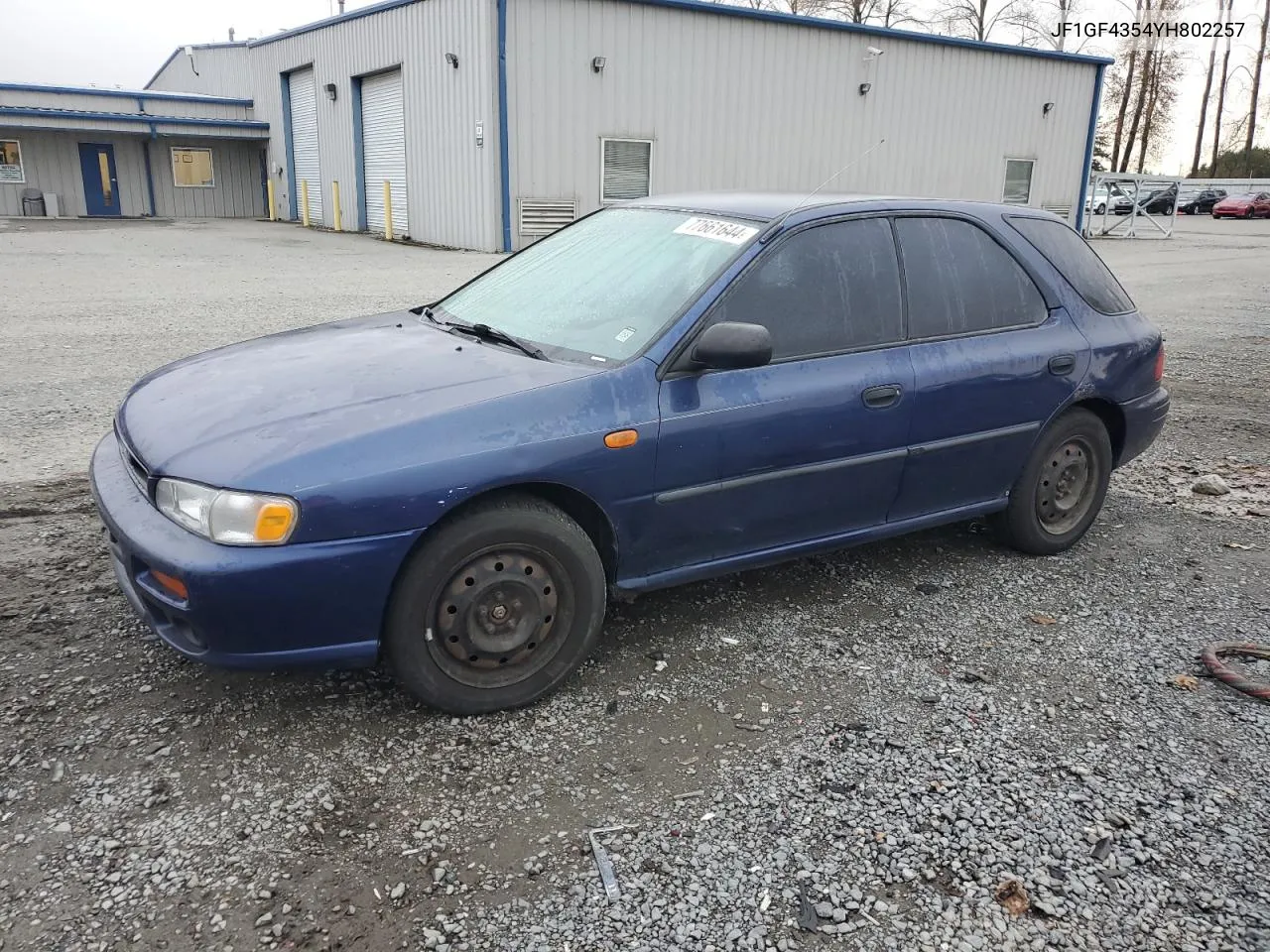 2000 Subaru Impreza L VIN: JF1GF4354YH802257 Lot: 77661644