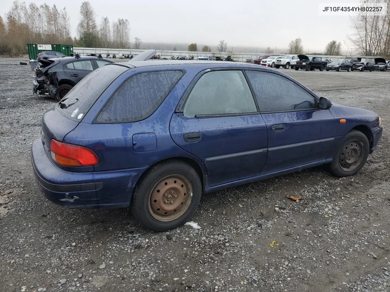 2000 Subaru Impreza L VIN: JF1GF4354YH802257 Lot: 77661644