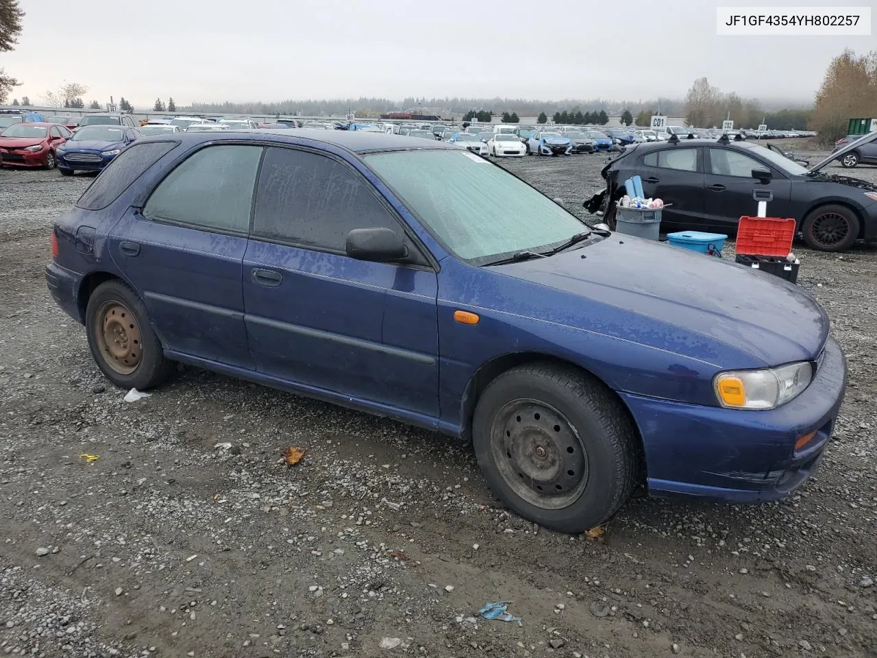 2000 Subaru Impreza L VIN: JF1GF4354YH802257 Lot: 77661644