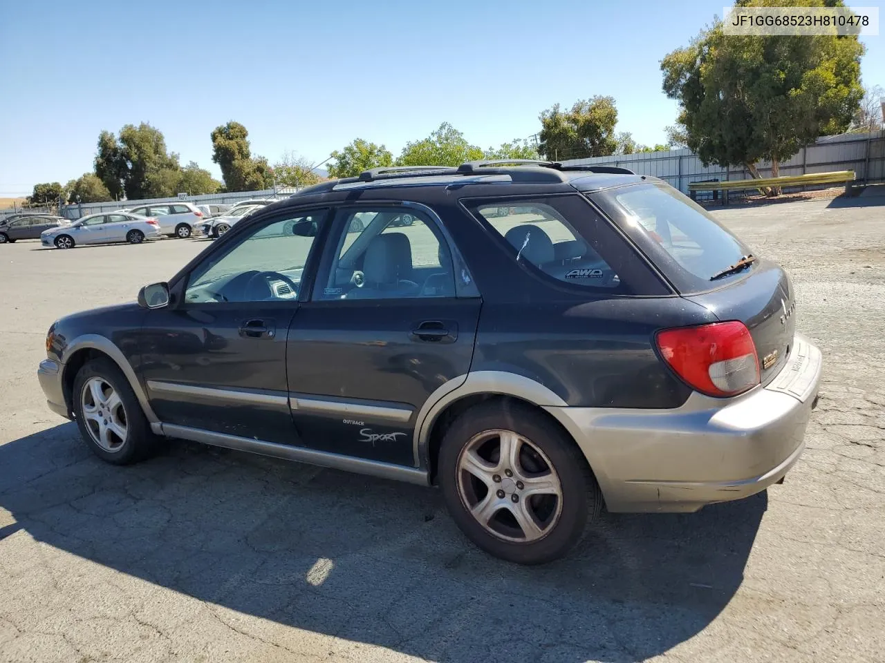 2003 Subaru Impreza Outback Sport VIN: JF1GG68523H810478 Lot: 70928724