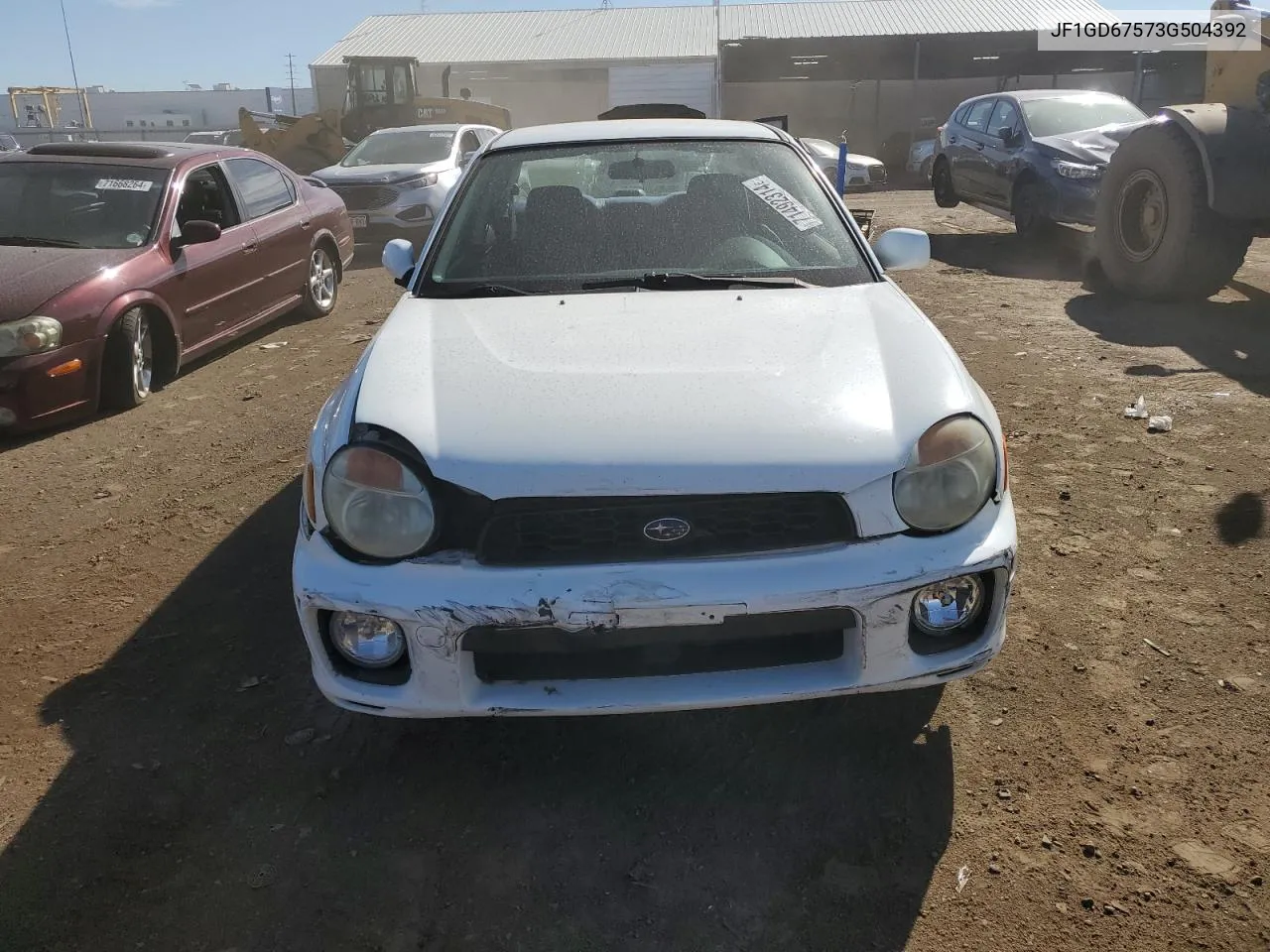 JF1GD67573G504392 2003 Subaru Impreza Rs