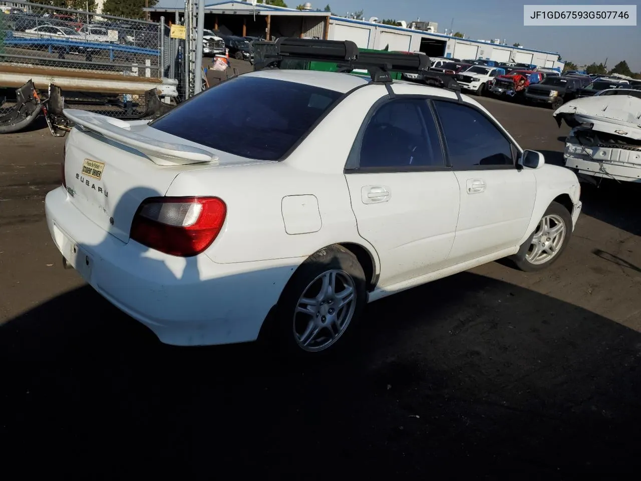 2003 Subaru Impreza Rs VIN: JF1GD67593G507746 Lot: 74143754