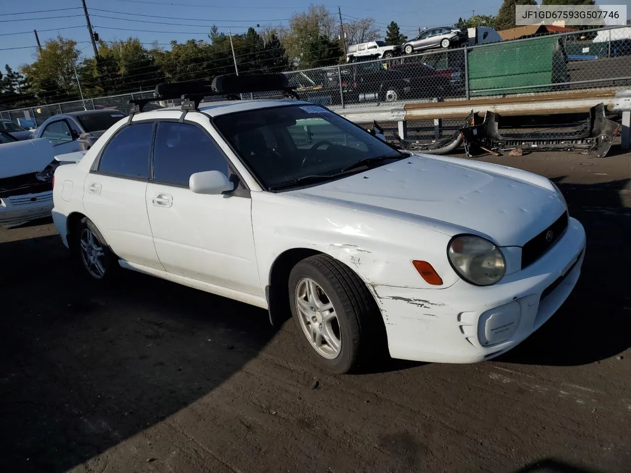 JF1GD67593G507746 2003 Subaru Impreza Rs