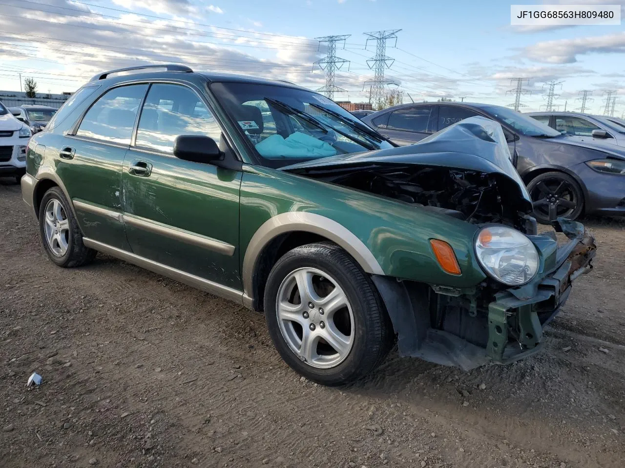 2003 Subaru Impreza Outback Sport VIN: JF1GG68563H809480 Lot: 75875064