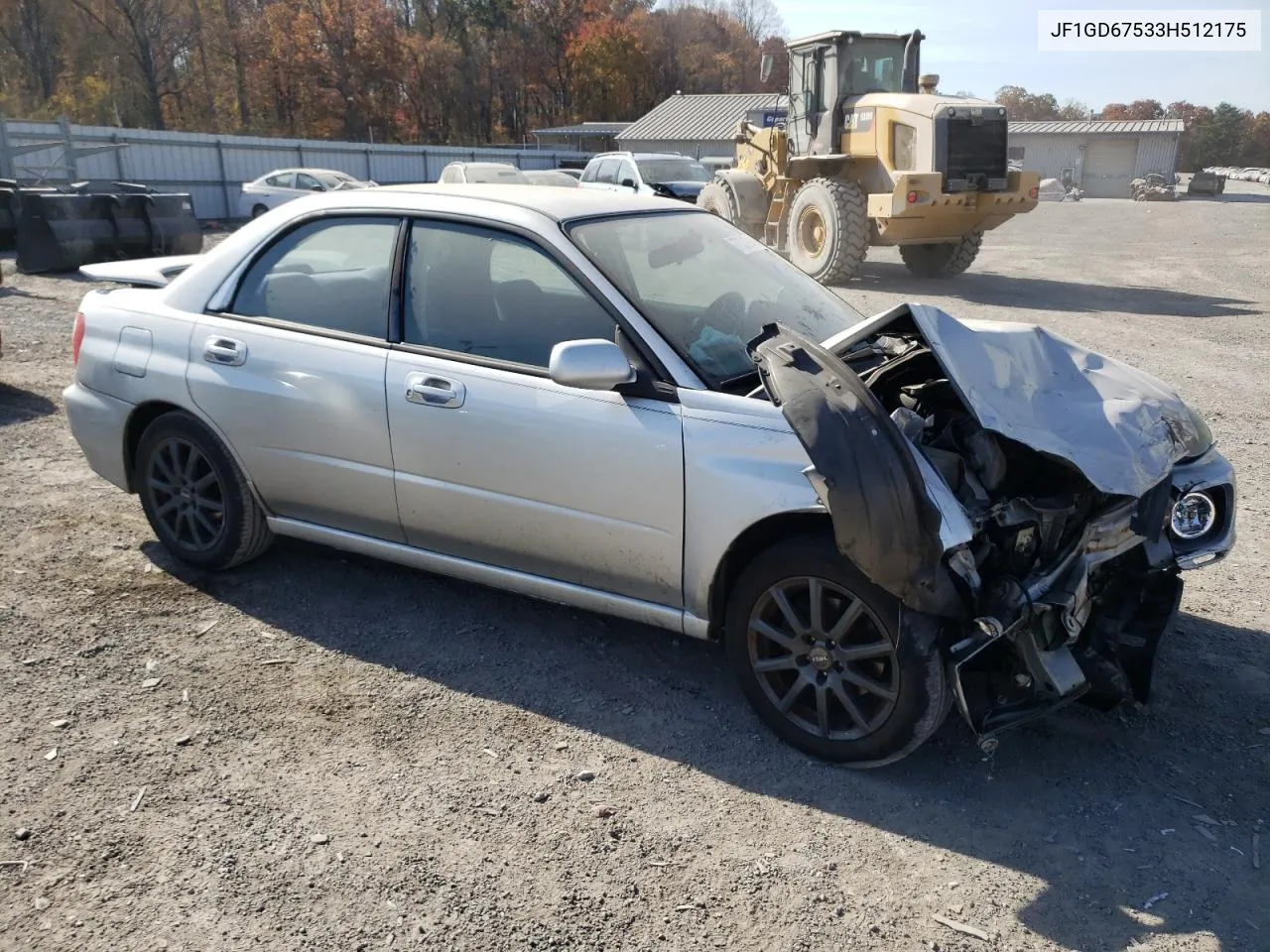 2003 Subaru Impreza Rs VIN: JF1GD67533H512175 Lot: 77531914