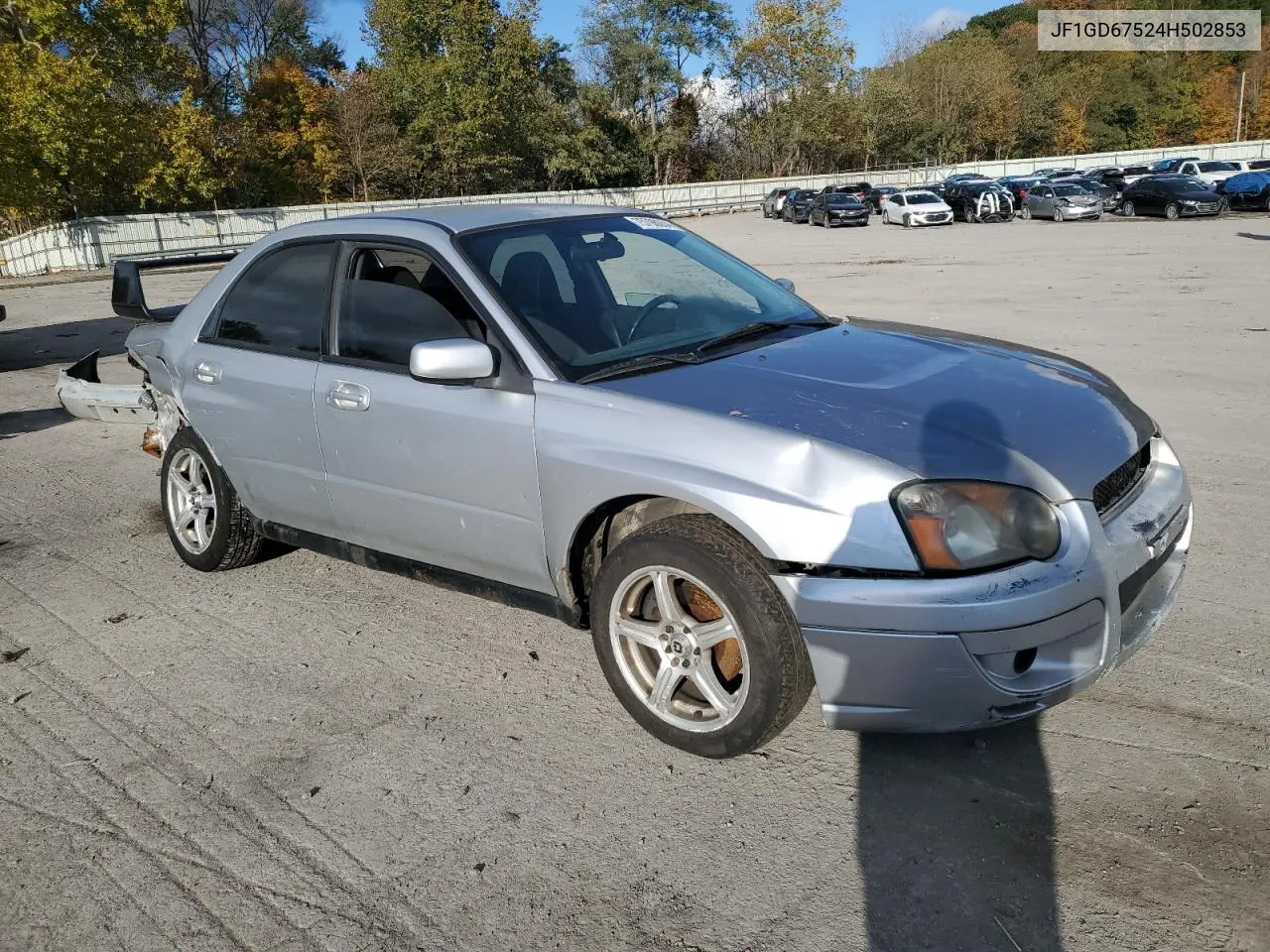 2004 Subaru Impreza Rs VIN: JF1GD67524H502853 Lot: 75798054