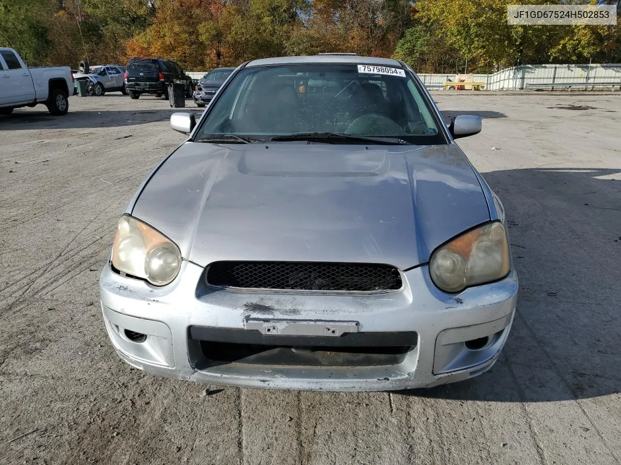 2004 Subaru Impreza Rs VIN: JF1GD67524H502853 Lot: 75798054