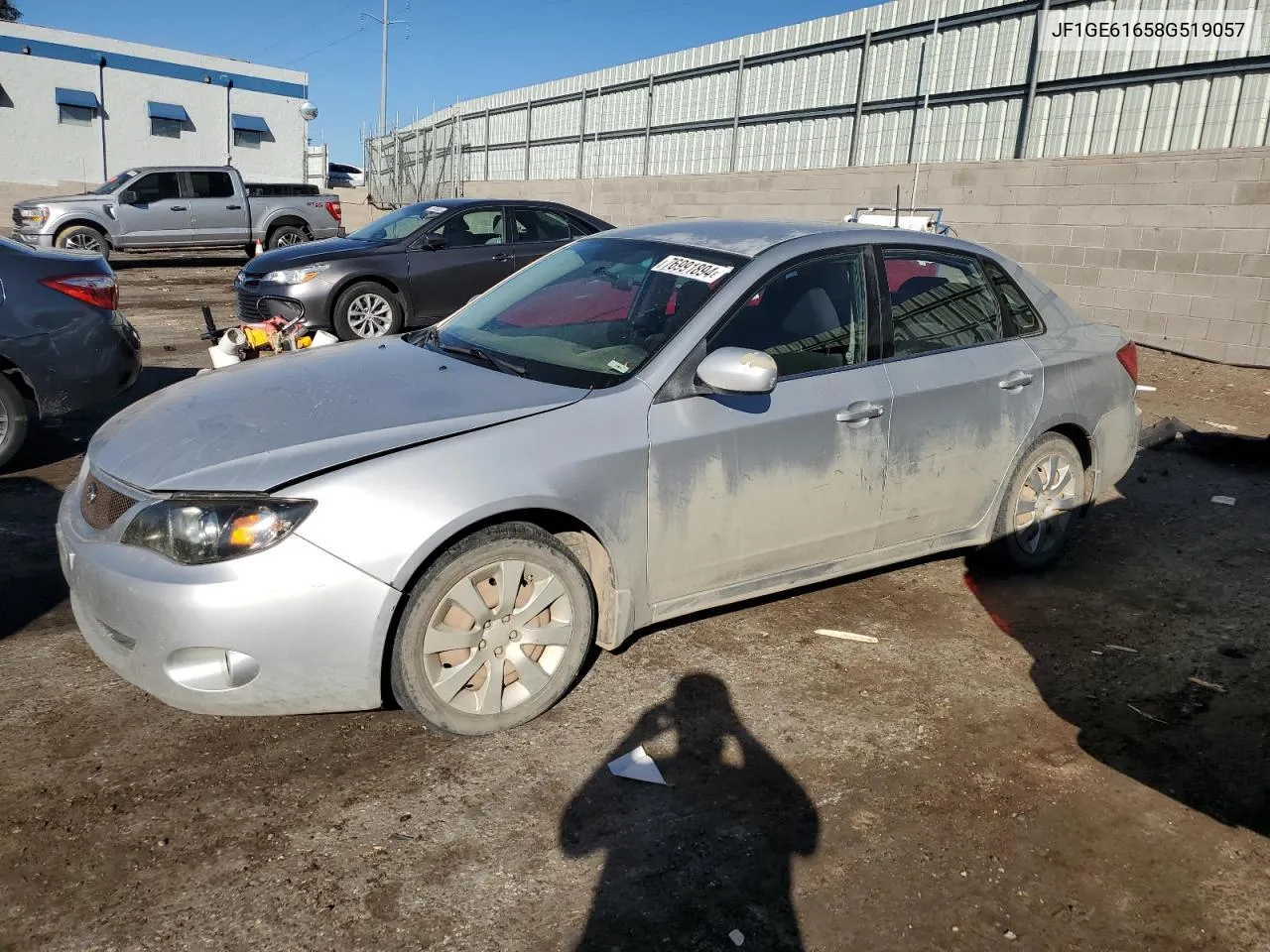 2004 Subaru Impreza 2.5I VIN: JF1GE61658G519057 Lot: 76991894