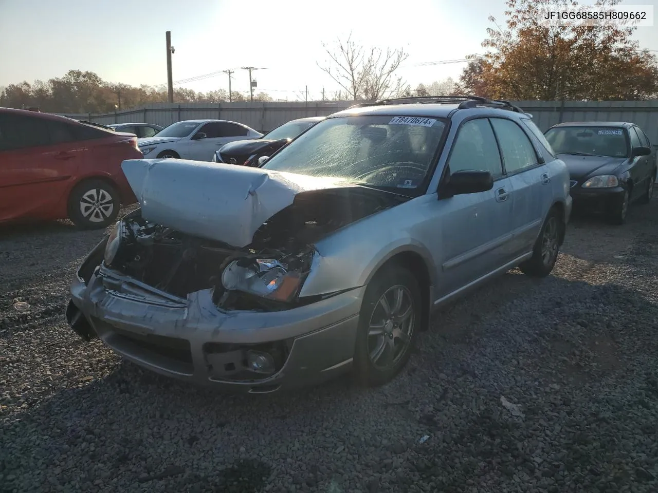 2005 Subaru Impreza Outback Sport VIN: JF1GG68585H809662 Lot: 78470674