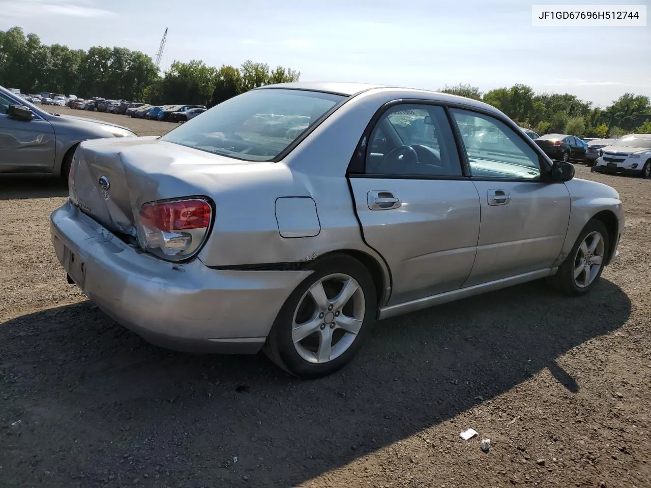 2006 Subaru Impreza 2.5I VIN: JF1GD67696H512744 Lot: 69677584