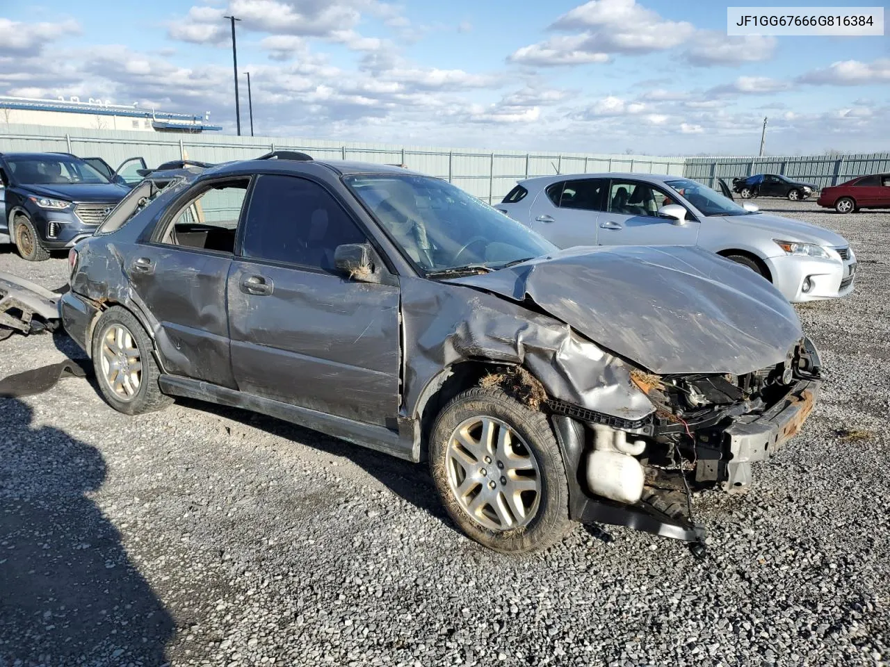 2006 Subaru Impreza 2.5I Sports Wagon VIN: JF1GG67666G816384 Lot: 71733934