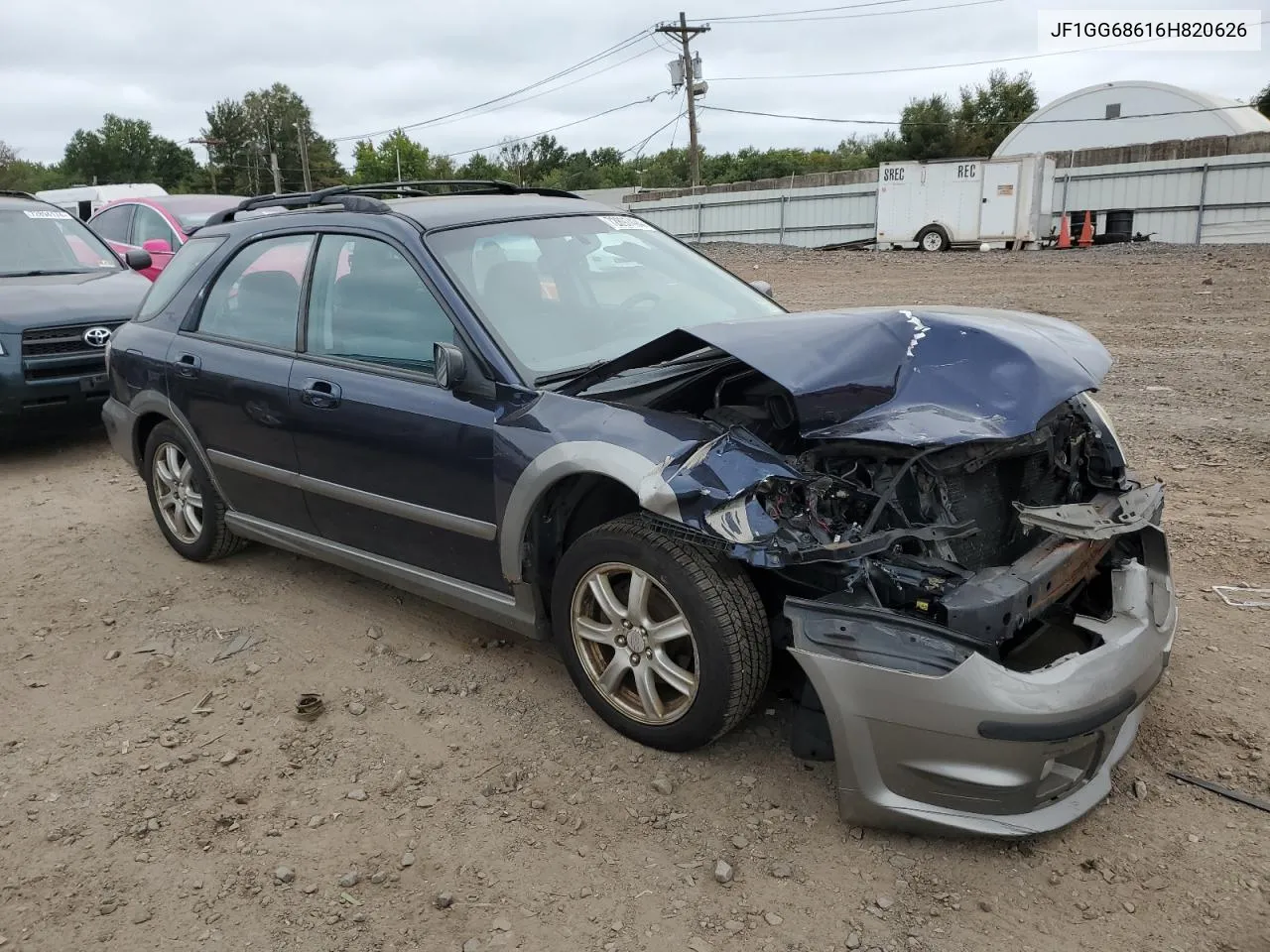 2006 Subaru Impreza Outback Sport VIN: JF1GG68616H820626 Lot: 72897494