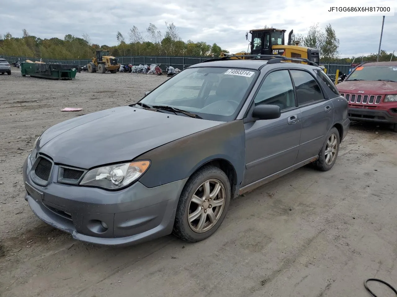 2006 Subaru Impreza Outback Sport VIN: JF1GG686X6H817000 Lot: 74993314