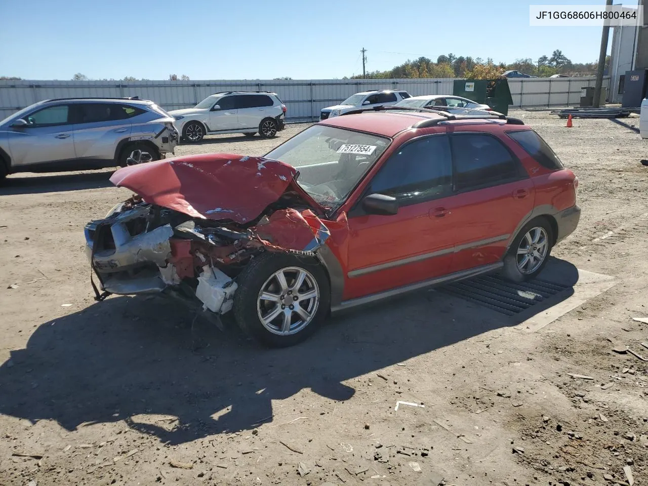 2006 Subaru Impreza Outback Sport VIN: JF1GG68606H800464 Lot: 75127554