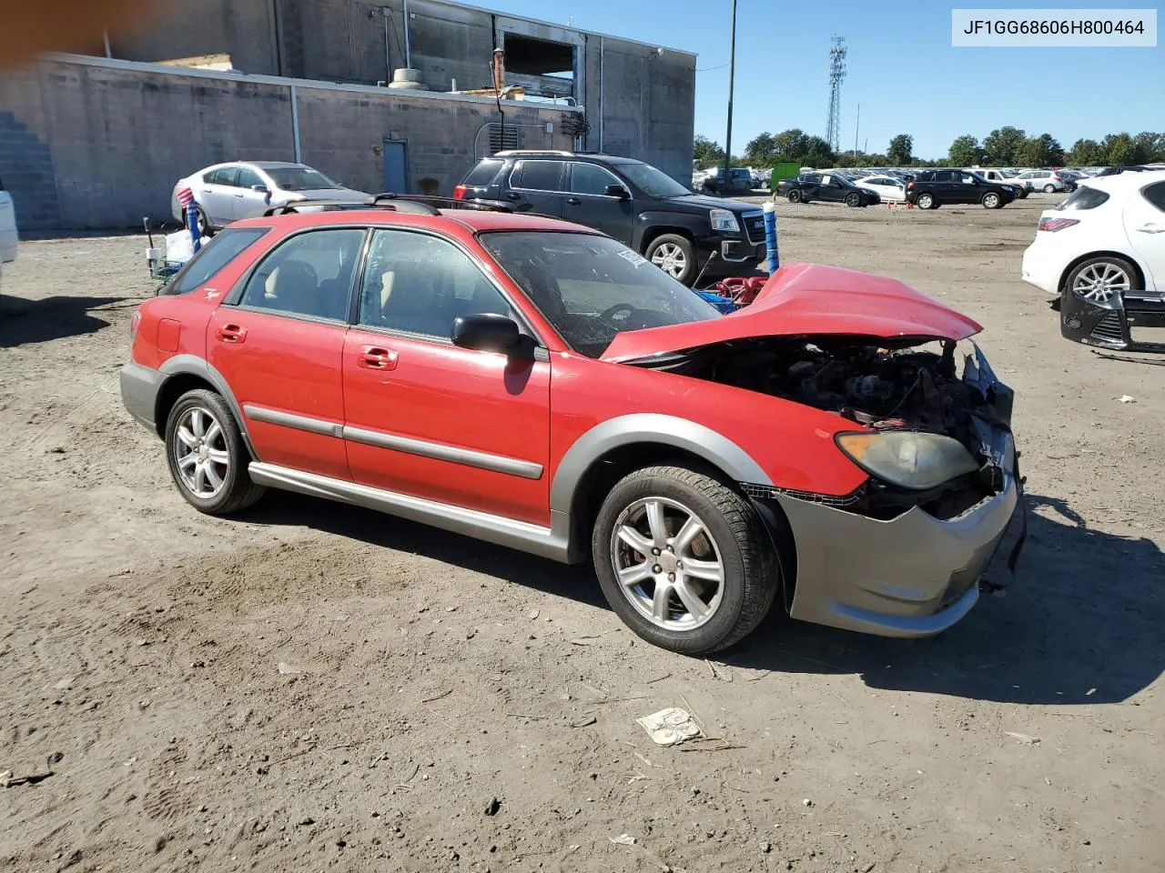 2006 Subaru Impreza Outback Sport VIN: JF1GG68606H800464 Lot: 75127554