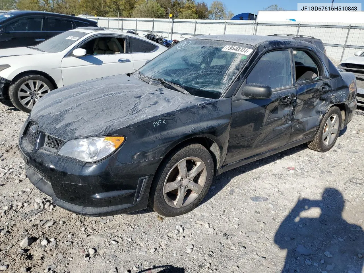 2006 Subaru Impreza 2.5I VIN: JF1GD67616H510843 Lot: 75640004