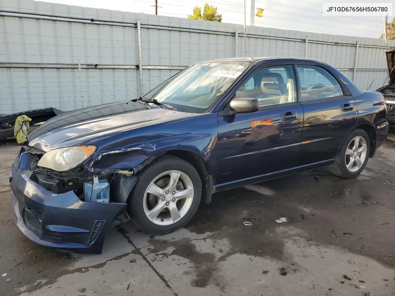 2006 Subaru Impreza 2.5I VIN: JF1GD67656H506780 Lot: 76106414