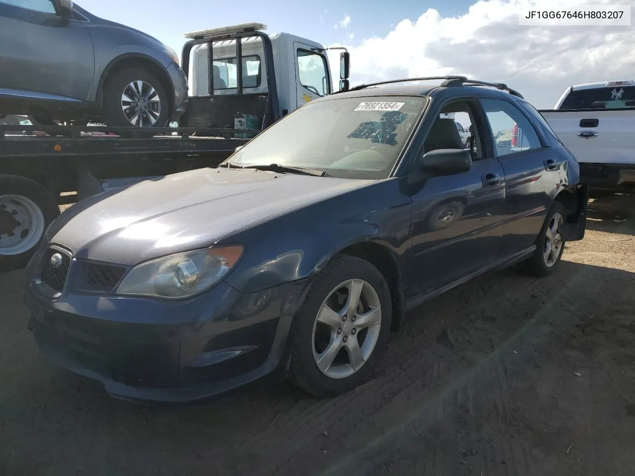 2006 Subaru Impreza 2.5I Sports Wagon VIN: JF1GG67646H803207 Lot: 76921354