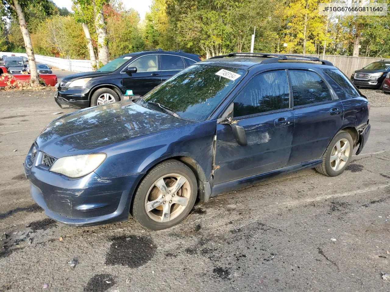 2006 Subaru Impreza 2.5I Sports Wagon VIN: JF1GG67666G811640 Lot: 77493154