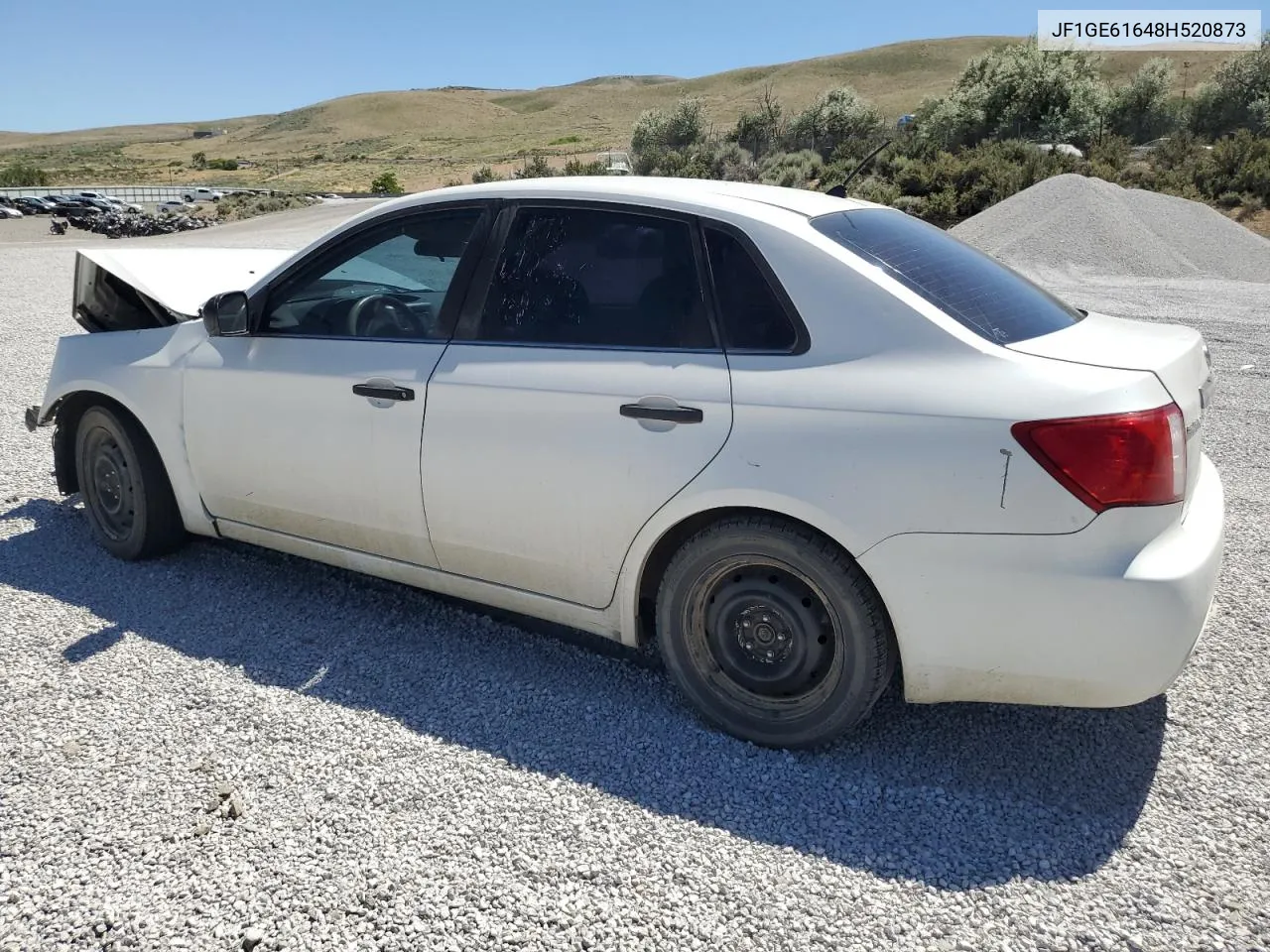 2008 Subaru Impreza 2.5I VIN: JF1GE61648H520873 Lot: 65493734