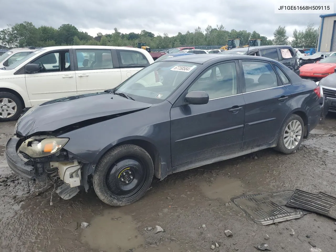 2008 Subaru Impreza 2.5I VIN: JF1GE61668H509115 Lot: 67758584