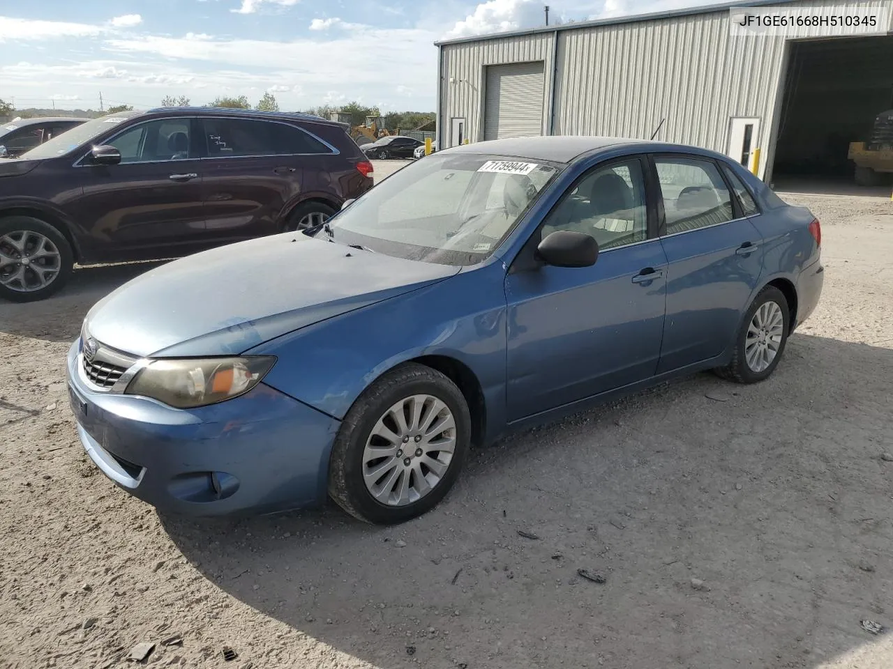 2008 Subaru Impreza 2.5I VIN: JF1GE61668H510345 Lot: 71759944