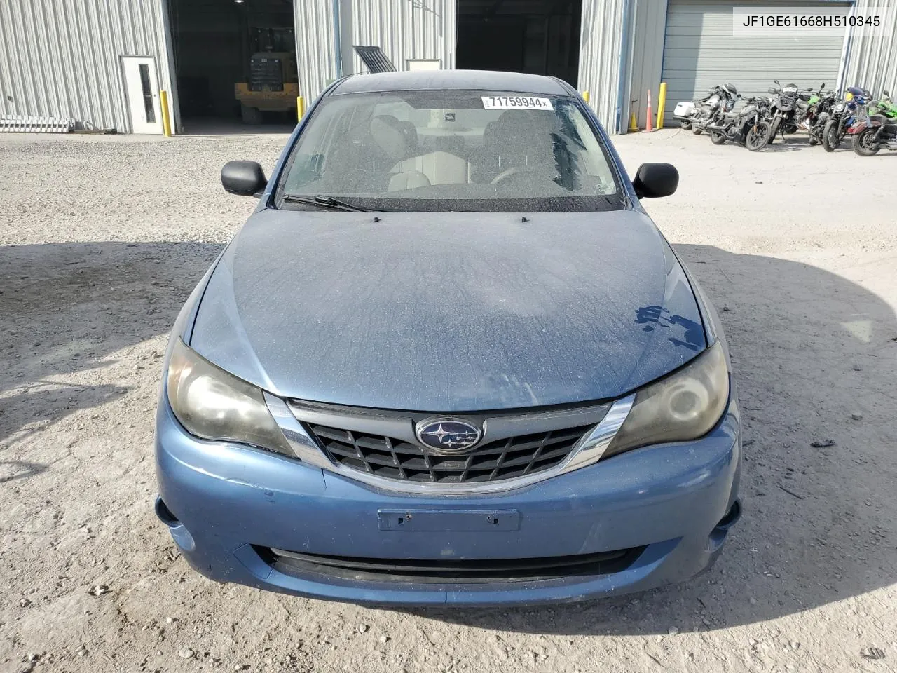 2008 Subaru Impreza 2.5I VIN: JF1GE61668H510345 Lot: 71759944