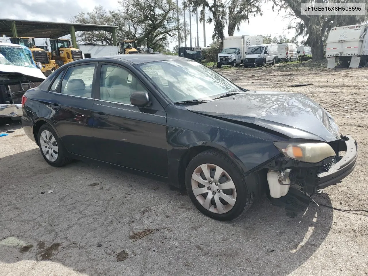 2008 Subaru Impreza 2.5I VIN: JF1GE616X8H508596 Lot: 74740114