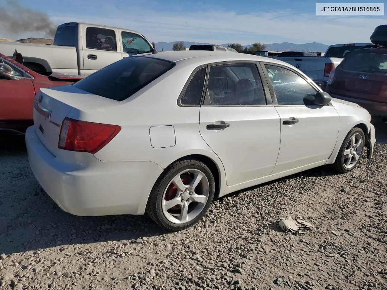 2008 Subaru Impreza 2.5I VIN: JF1GE61678H516865 Lot: 75636904