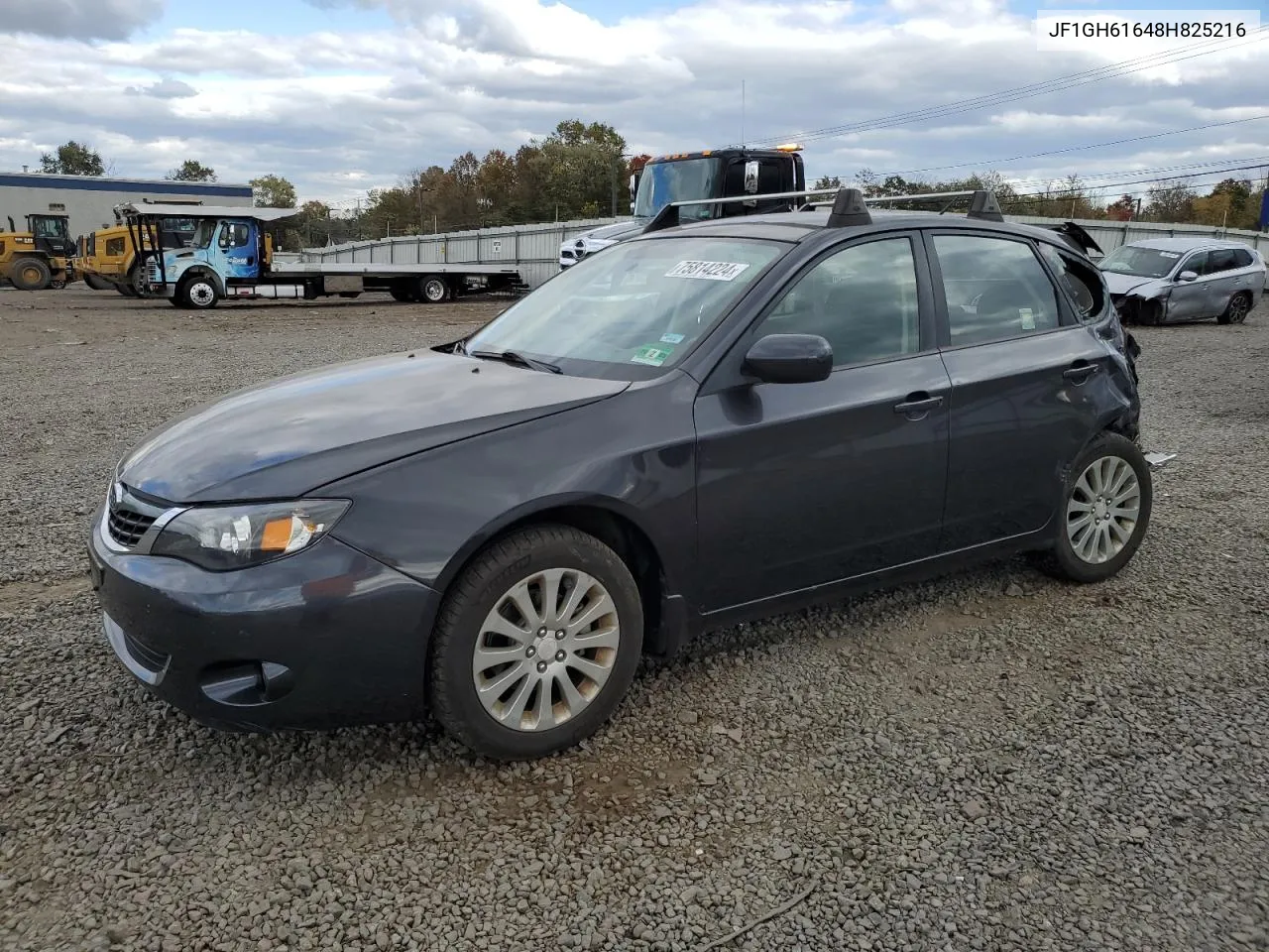 2008 Subaru Impreza 2.5I VIN: JF1GH61648H825216 Lot: 75814224