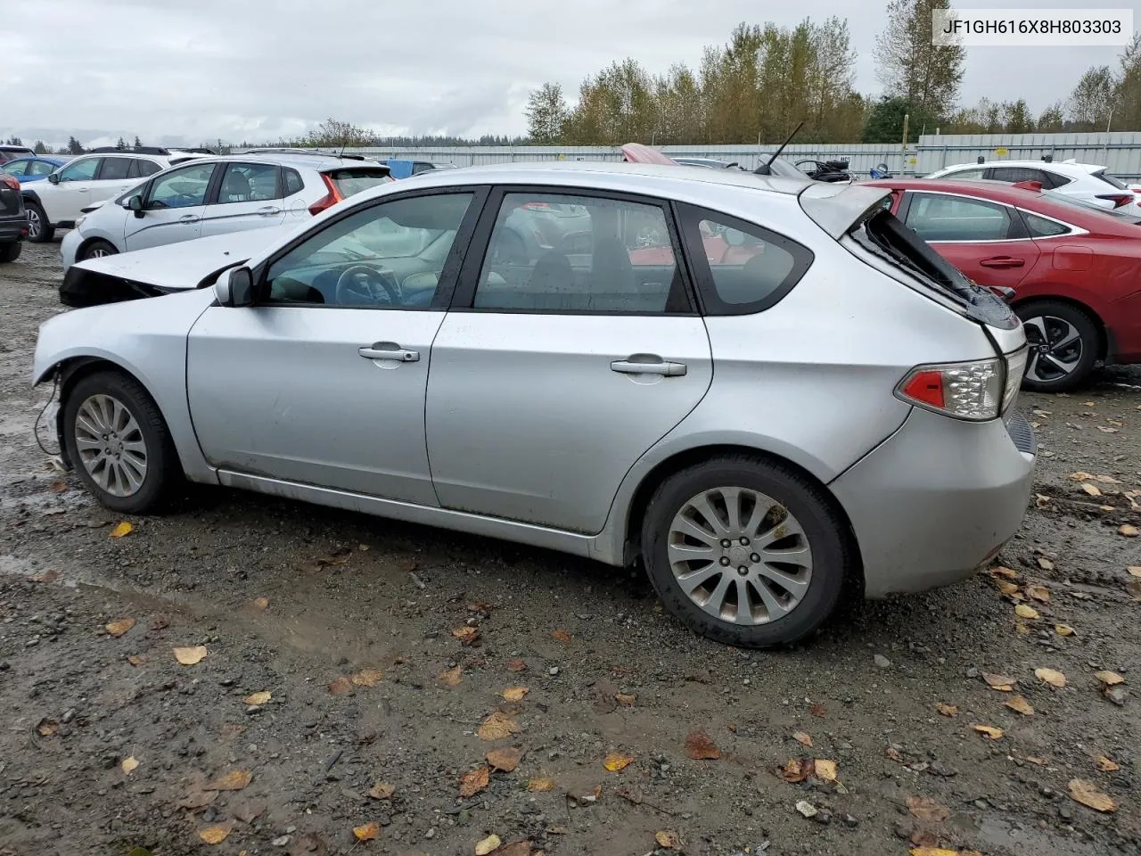 2008 Subaru Impreza 2.5I VIN: JF1GH616X8H803303 Lot: 76615334