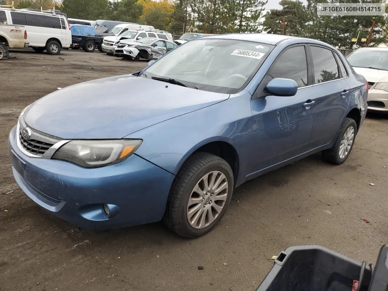 JF1GE61608H514715 2008 Subaru Impreza 2.5I