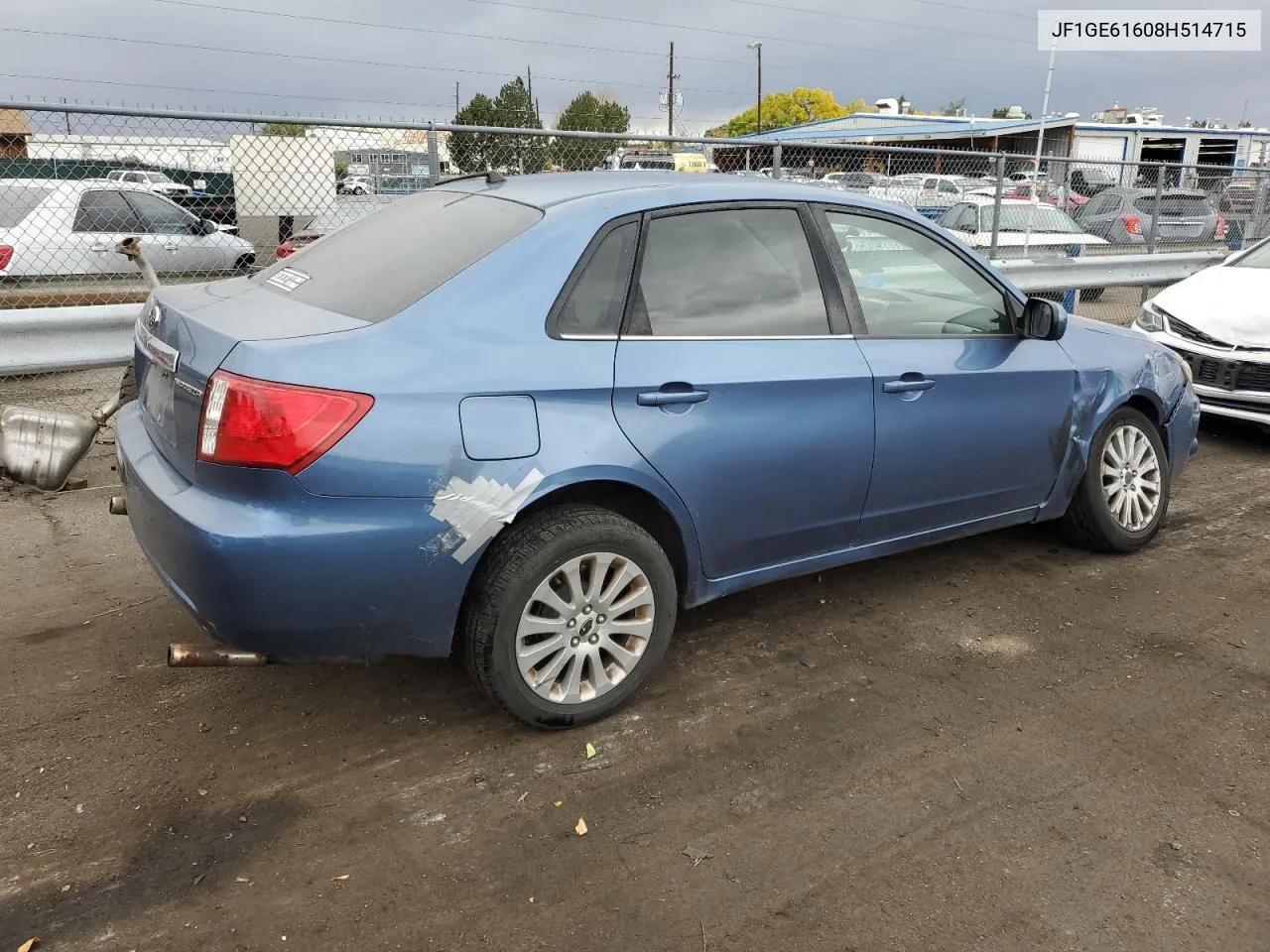 2008 Subaru Impreza 2.5I VIN: JF1GE61608H514715 Lot: 76805344