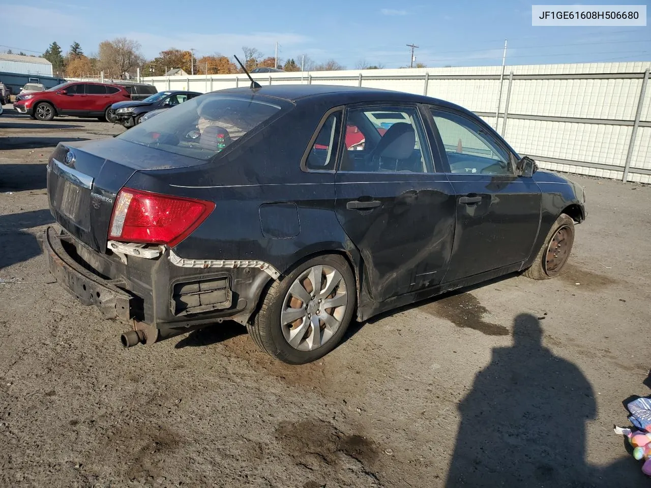 2008 Subaru Impreza 2.5I VIN: JF1GE61608H506680 Lot: 78259064