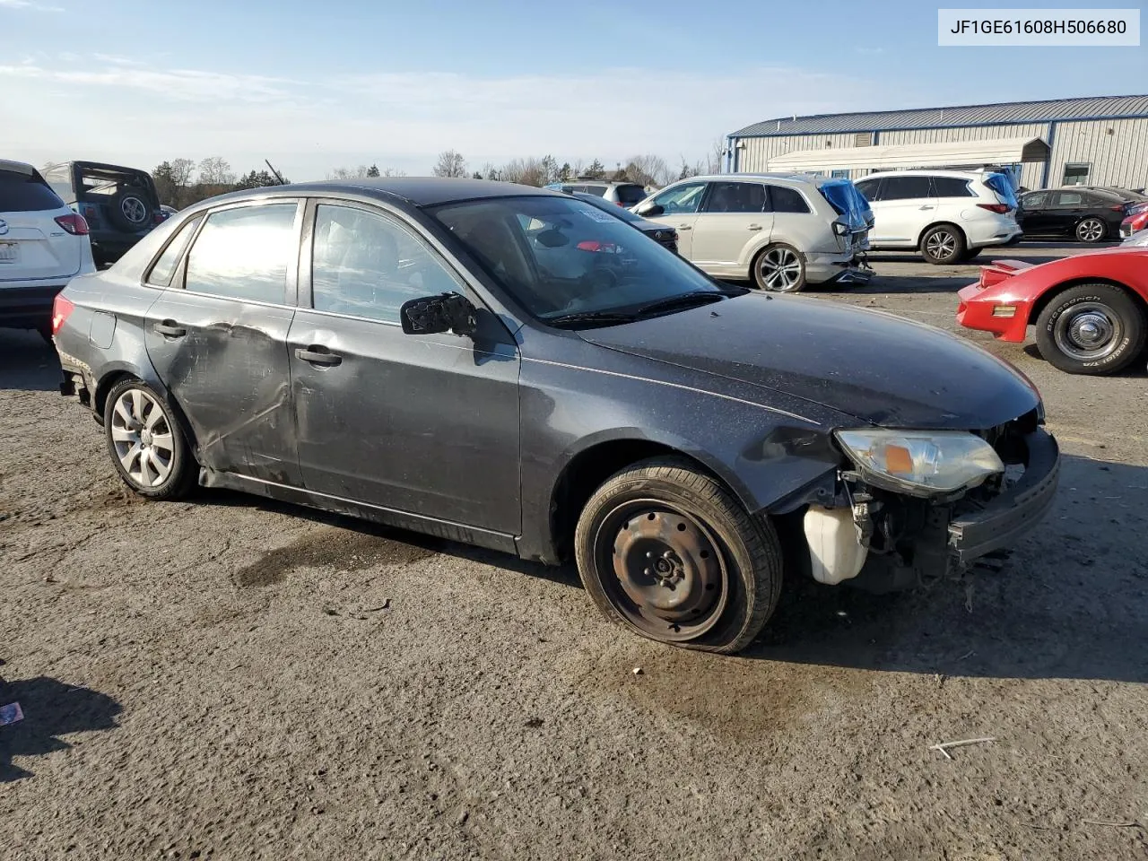 2008 Subaru Impreza 2.5I VIN: JF1GE61608H506680 Lot: 78259064