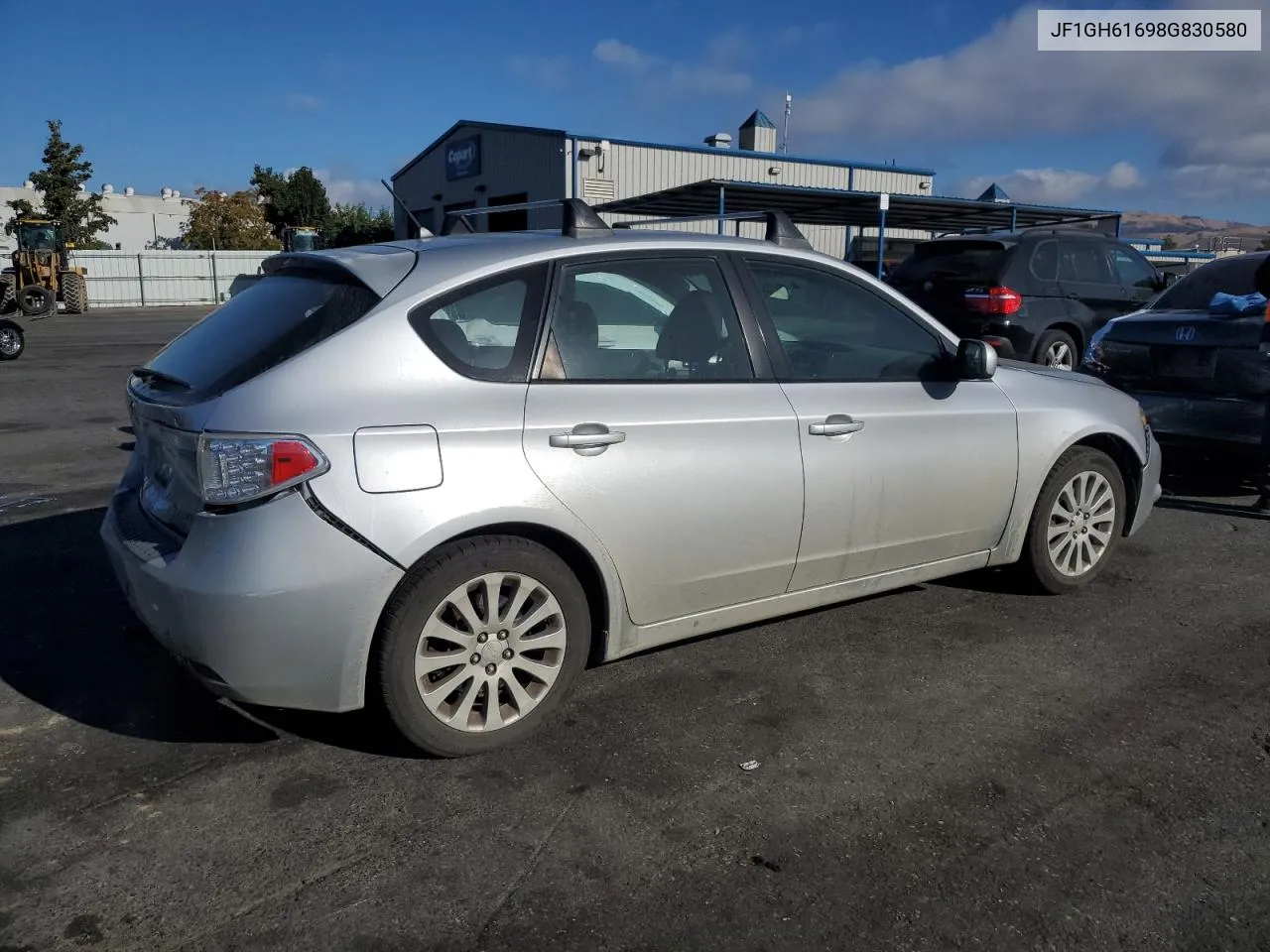 2008 Subaru Impreza 2.5I VIN: JF1GH61698G830580 Lot: 78270454