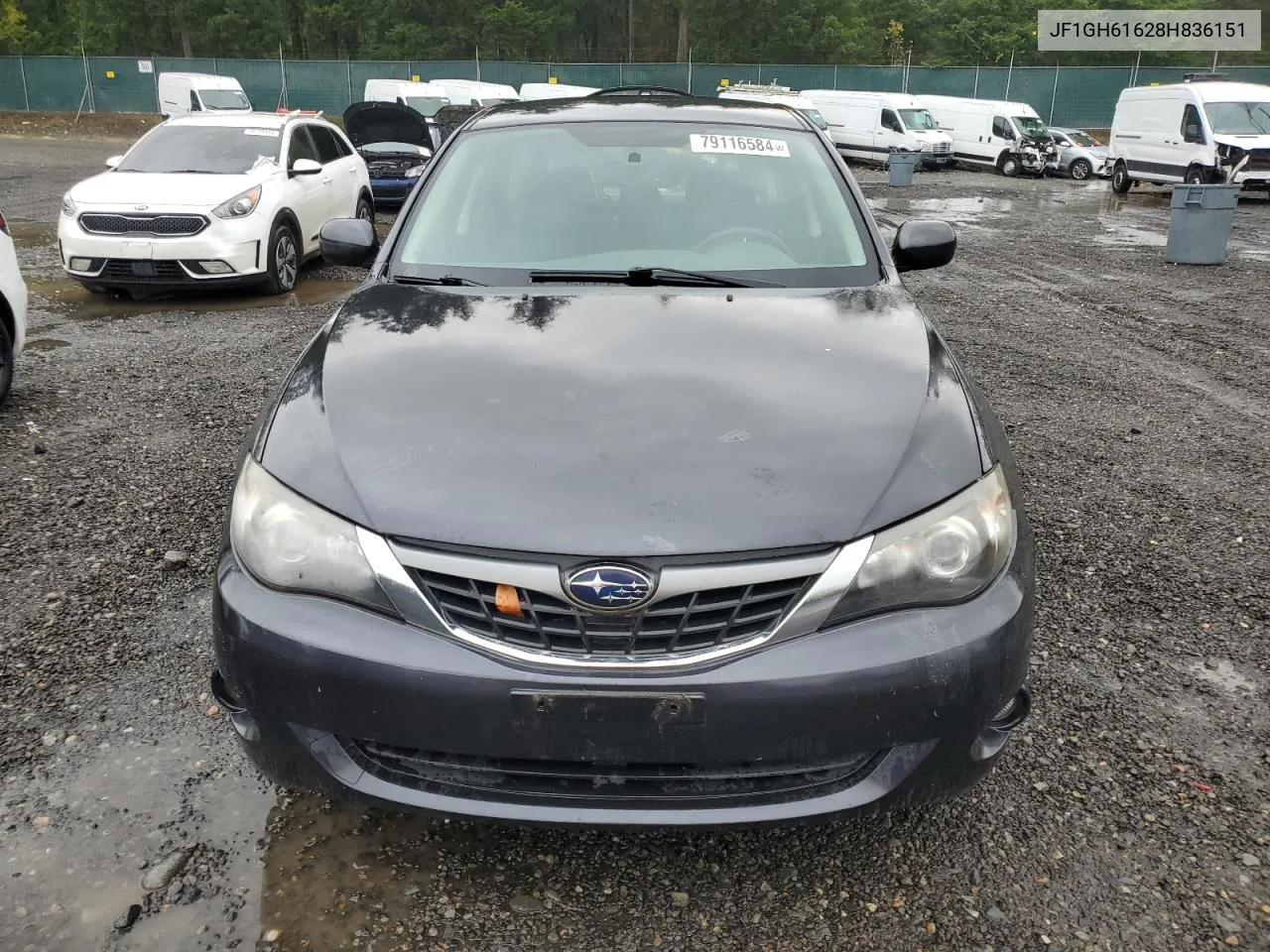 2008 Subaru Impreza 2.5I VIN: JF1GH61628H836151 Lot: 79116584