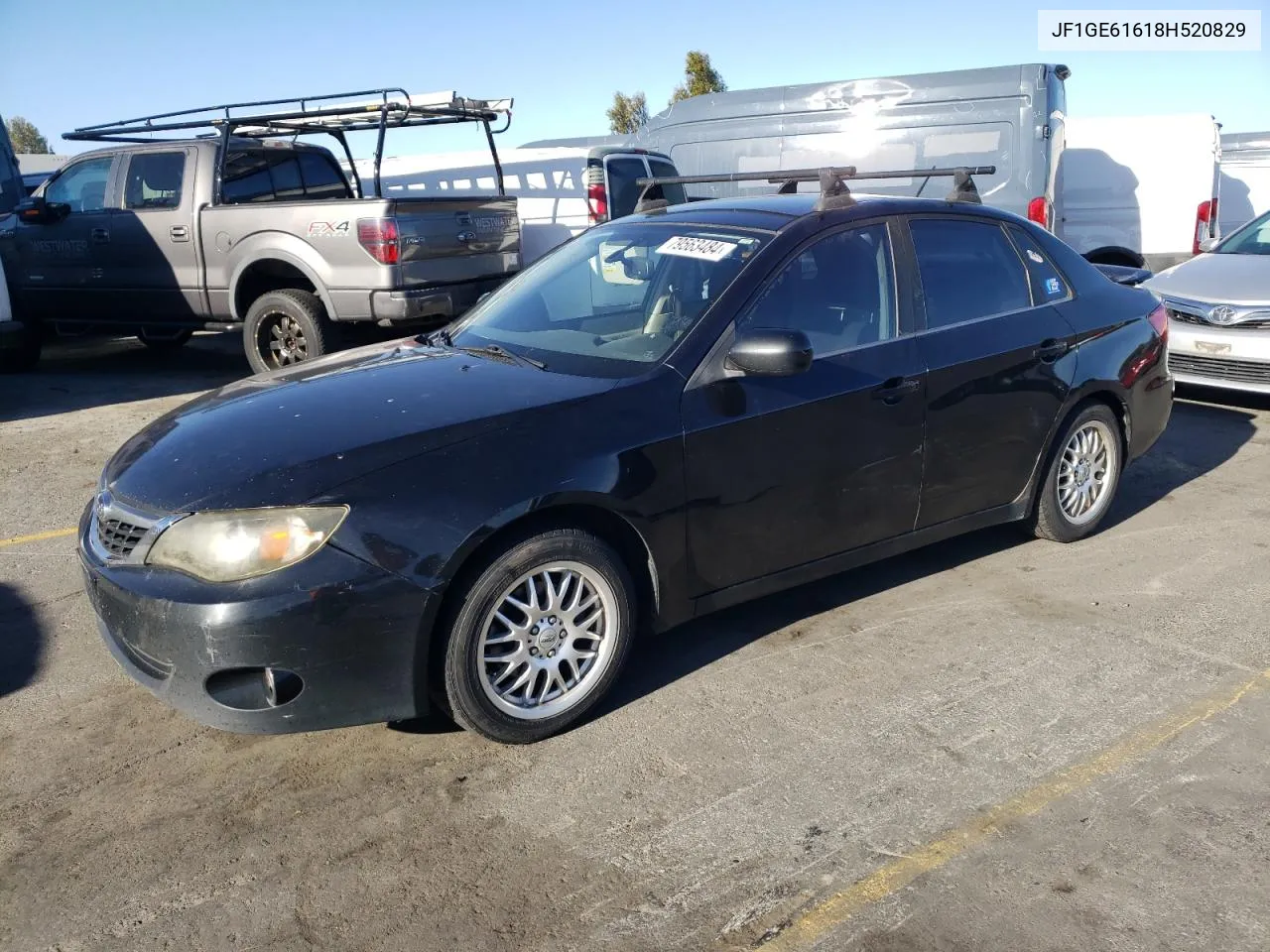 2008 Subaru Impreza 2.5I VIN: JF1GE61618H520829 Lot: 79563484