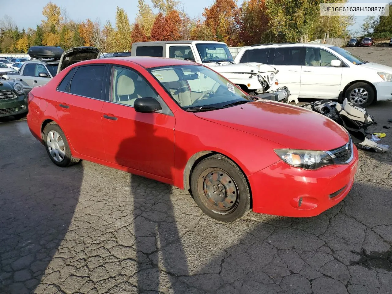 2008 Subaru Impreza 2.5I VIN: JF1GE61638H508875 Lot: 79740744