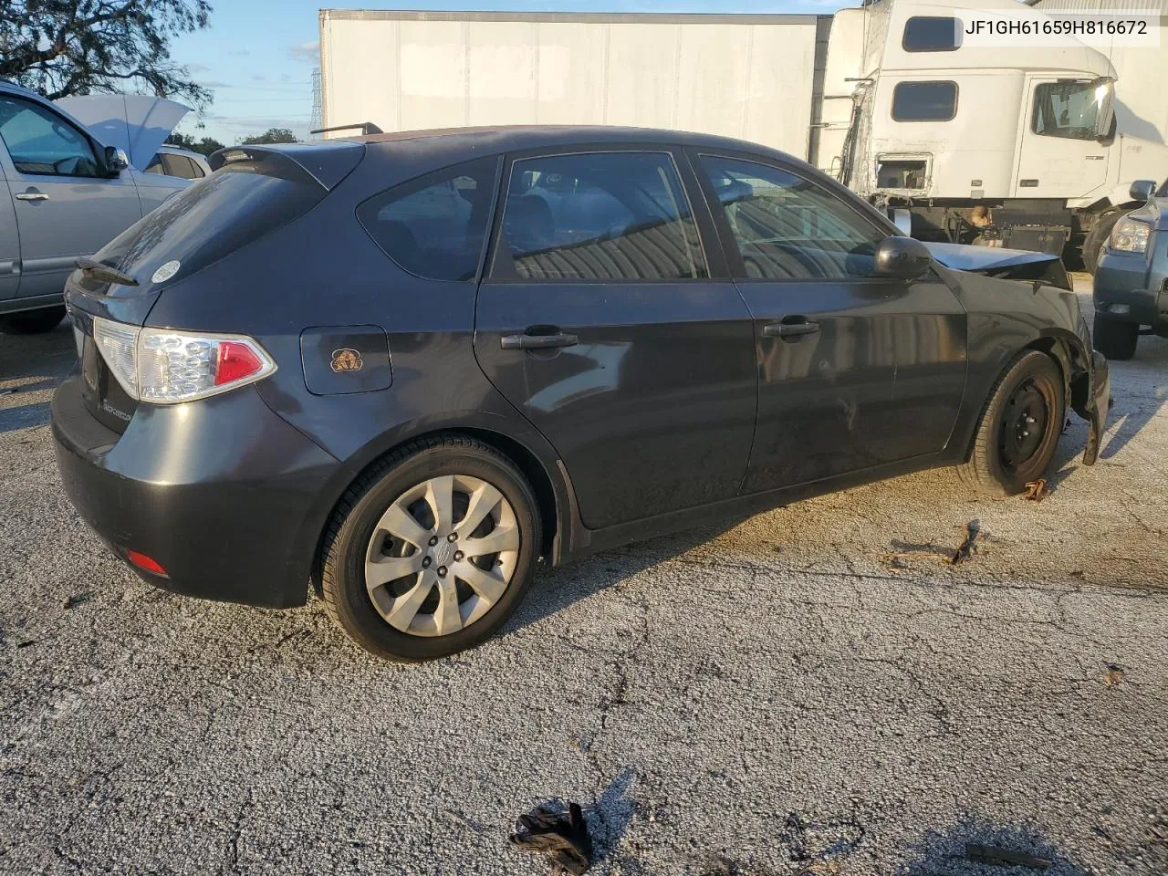 2009 Subaru Impreza 2.5I VIN: JF1GH61659H816672 Lot: 76580654