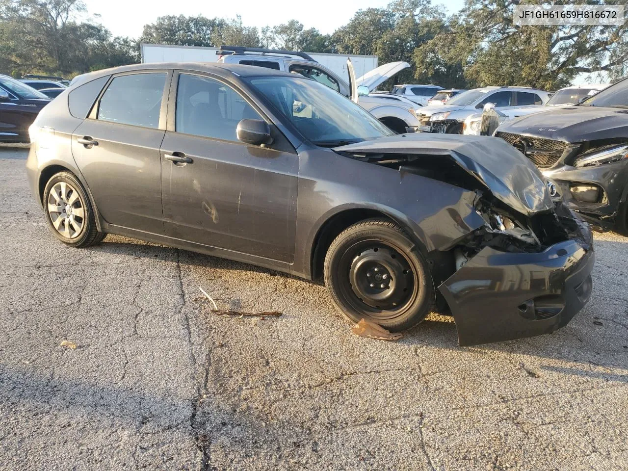 2009 Subaru Impreza 2.5I VIN: JF1GH61659H816672 Lot: 76580654