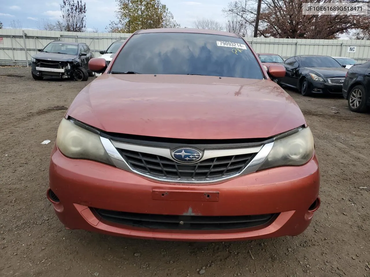 2009 Subaru Impreza 2.5I VIN: JF1GE61689G518471 Lot: 79093214