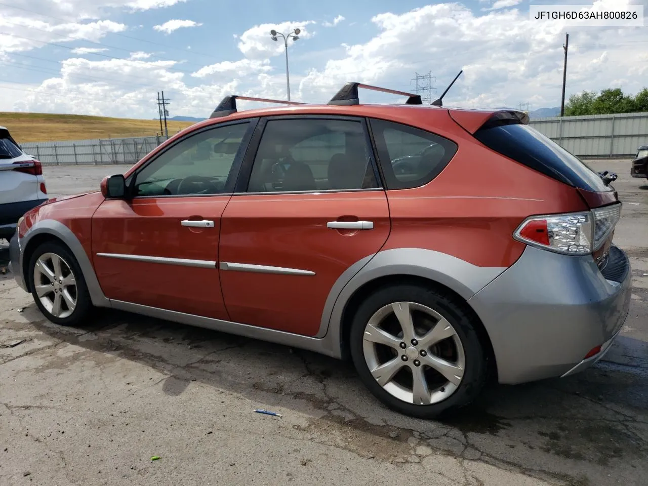 2010 Subaru Impreza Outback Sport VIN: JF1GH6D63AH800826 Lot: 65854134