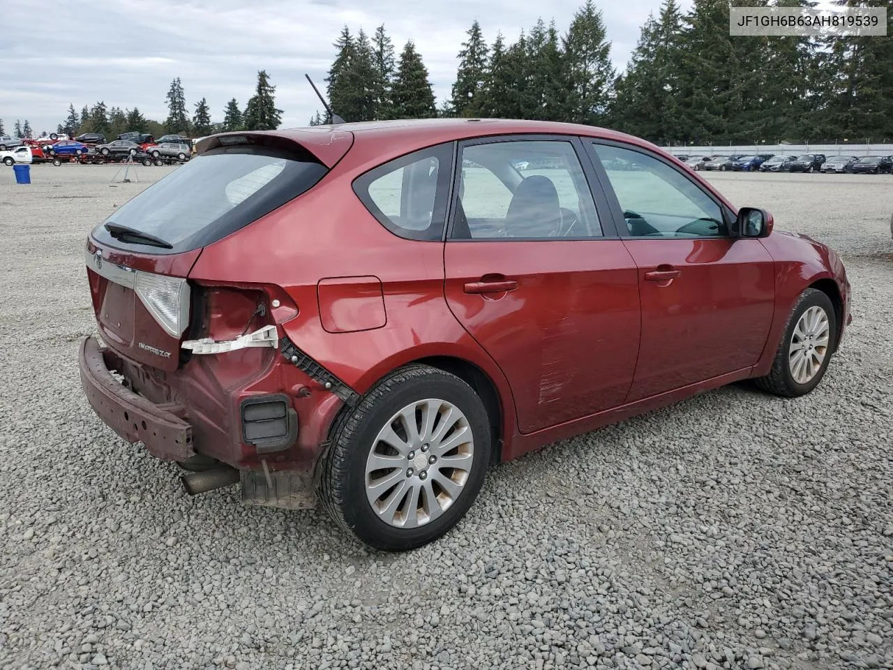 2010 Subaru Impreza 2.5I Premium VIN: JF1GH6B63AH819539 Lot: 75024354