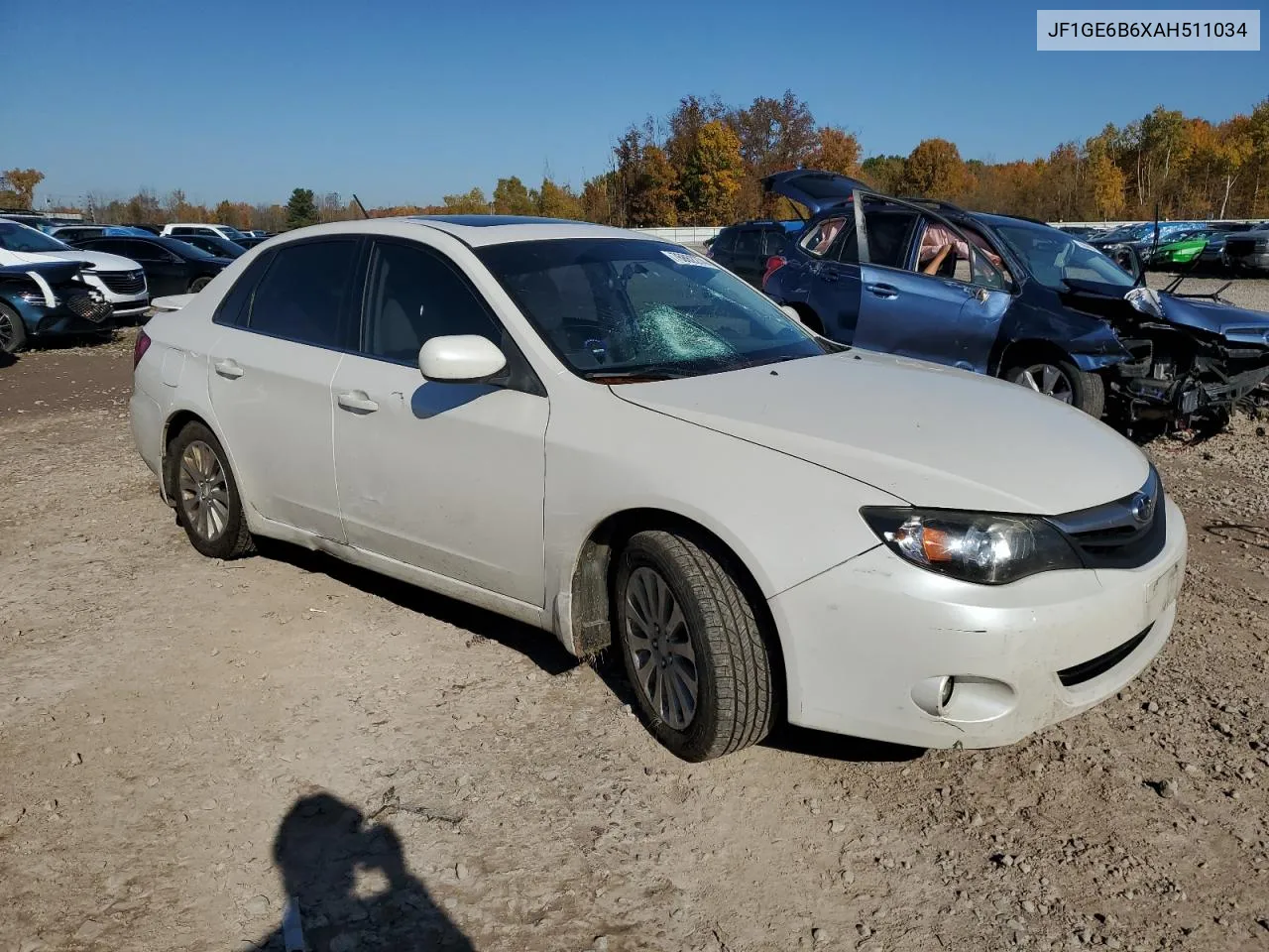 2010 Subaru Impreza 2.5I Premium VIN: JF1GE6B6XAH511034 Lot: 76862274