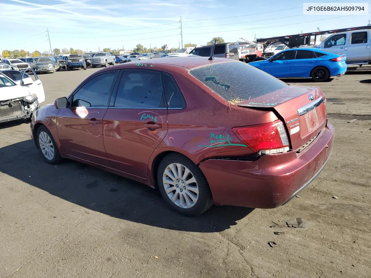 2010 Subaru Impreza 2.5I Premium VIN: JF1GE6B62AH509794 Lot: 79117614